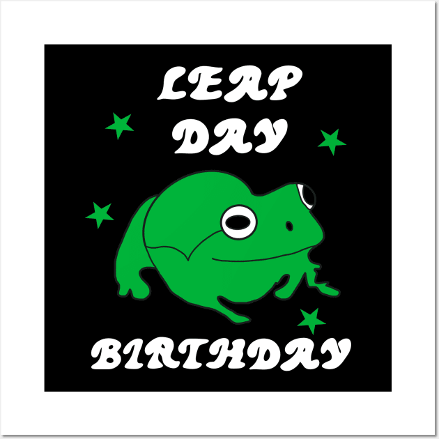 Leap Day Birthday Feb 29th Leap Year Wall Art by beautifulhandmadeart